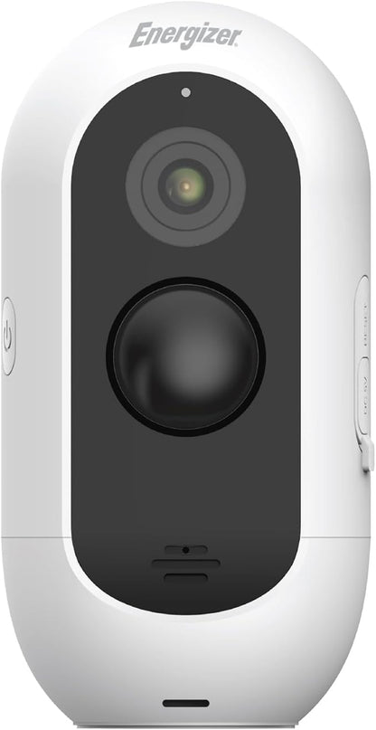 Energizer Smart 2K Outdoor Battery Security Camera, Wireless, Rechargeable, Weather-Resistant, Live View, 2-Way Audio, Night Vision, Motion Alerts, Hub-Free Wi-Fi, Remote Access, Records Video/Audio