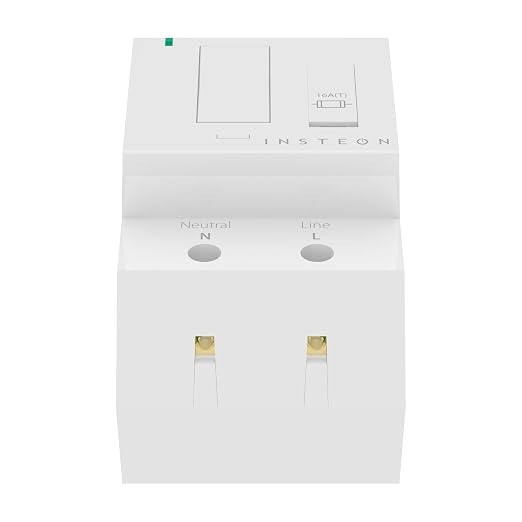 Insteon DIN Rail Smart Dimmer Relay, Home Automation Controller - 2452-222 | Dual-Band Smart Dimmer Relay Switch for Home Automation Systems, Works with Alexa & Google Home Voice Assistant, Hub Required