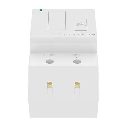 Insteon DIN Rail Smart On/Off Relay, Home Automation Controller - 2453-222 | Dual-Band Smart On/Off Relay Switch for Home Automation Systems, Works with Alexa & Google Home Assistant Voice, Hub Required