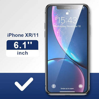 ImpactStrong Anti-Spy Privacy Screen Protector for iPhone 11 / iPhone XR (6.1-Inch), 9H Tempered Glass, Shatter-Resistant, Anti-Scratch, Easy Install Kit, Case Friendly, 2-Pack