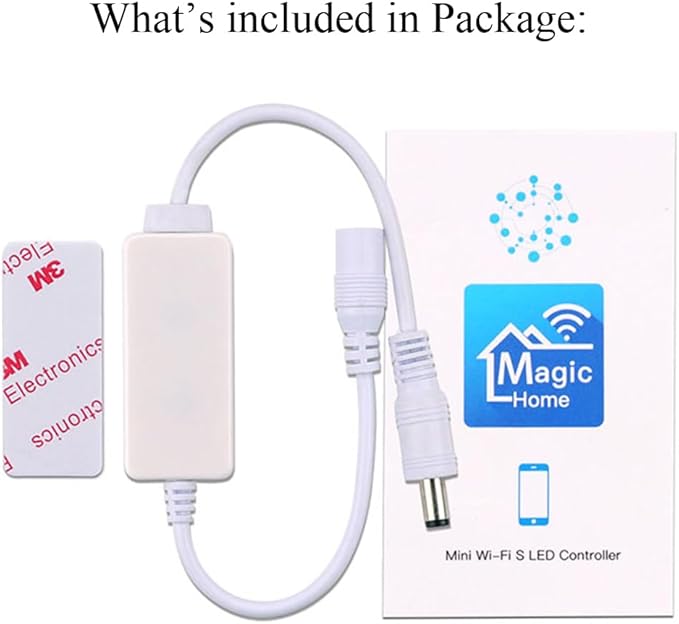 LGIDTECH Single Color LED Strip Light WiFi Wireless Controller,Smartphone APP Control Directly,Compatible With Amazon Alexa,Google Home Assistant Voice Control System