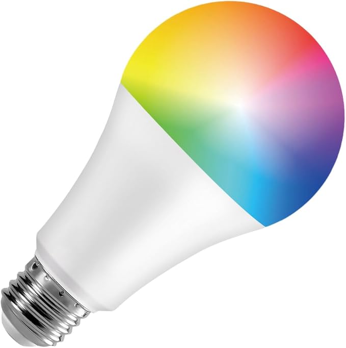 A21 WiFi Smart LED Bulb, 12W 1,000LM, WiFi Smart RGBCW, Alexa/Google/Siri Compatible, (2 Pack)