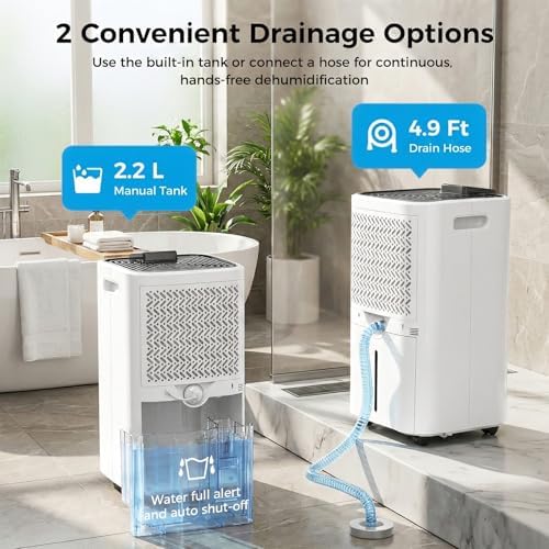 Trazico 4000 sq.ft Dehumidifier with Drain Hose, 45 Pint/D