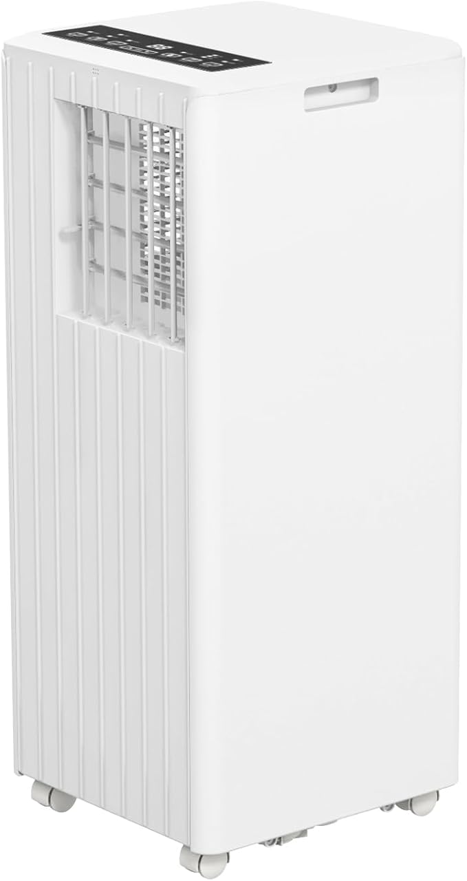 3 in-1 Portable Air Conditioner - 8,000 BTUs, Smart Remote Control, LED Display, Dehumidifier & Fan Modes, Ideal for Rooms up to 350 sq.ft