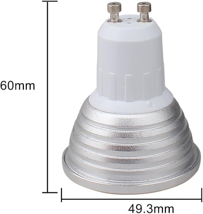 Mengjay 10 Pcs Dimmable GU10 3W Led Bulb RGB LED Spotlight Smart Led Lamp with Remote