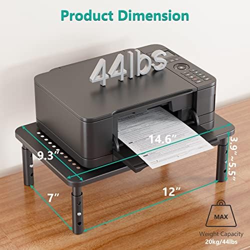 WALI Computer Monitor Stand for Desk, Adjustable Laptop Riser, up to 44 lbs