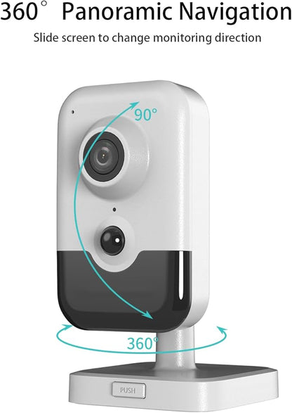 DS-2CD2483G2-I, 8MP Hik PoE Home Security Camera with PIR Human Detection, 120dB WDR, H.265+ Compression, Human/Vehicle Classification, PoE/DC Power