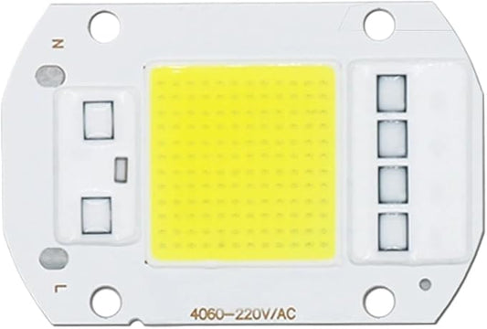 10pcs a lot 50W AC220V LED COB Chip Engine Smart IC Chips for DIY LED Floodlight Spotlight Lamp(White 6000-6500K)