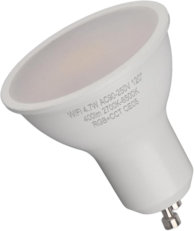 Smart LED Bulb, WiFi Dimmable Light Bulb with Voice Control and Timer, Compatible with Home, for Bedroom Living Room Office