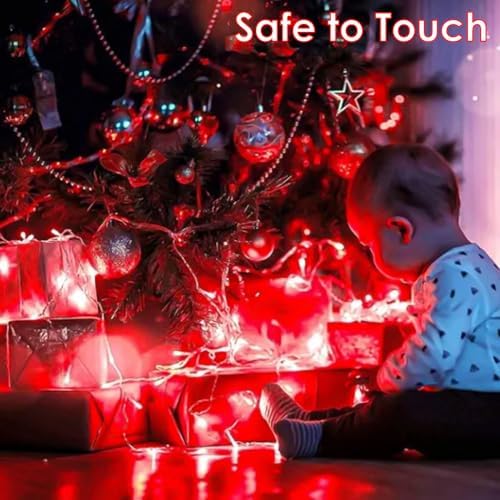 200 LED Connectable String Lights with Remote, Christmas Lights Outdoor