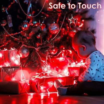 200 LED Connectable String Lights with Remote, Christmas Lights Outdoor