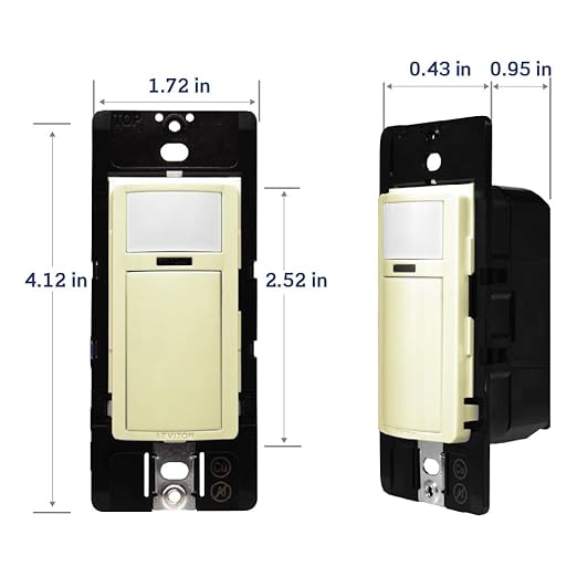 Leviton PIR Smart Occupancy Sensor Switch, 120-277VAC, 50/60Hz; App Configurable with The Smart Sensor App, LED Nightlight, ODS15-IDI, Ivory