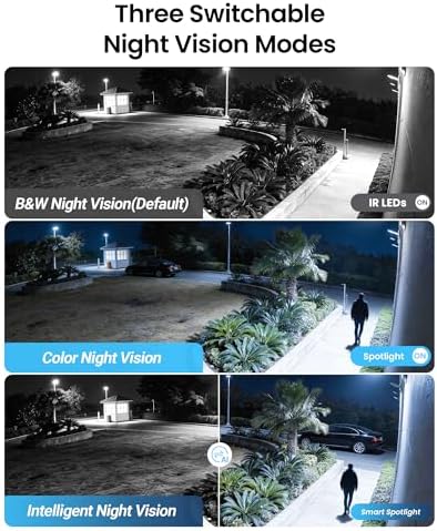 ZOSI 4K PoE Home Security Camera System with Person Vehicle Detection, 8X 4K Outdoor Indoor Cameras, 2 Way Audio, Color Night Vision, Spotlight, 8 Ports 16CH 8MP NVR with 2TB HDD for 24/7 Recording