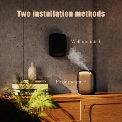 Commercial Scent Machine, HVAC Waterless Essential Oil Diffuser 3000 Sq.Ft, Whole Home,Smart App Control Cold Air Fragrance System for Hotel Lobby, Retail, Large Home (400ml)