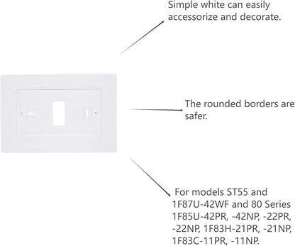 F61-2663 Wall Plate for Sen si Wi-Fi Programmable Thermostat,Hand Control, White (2)