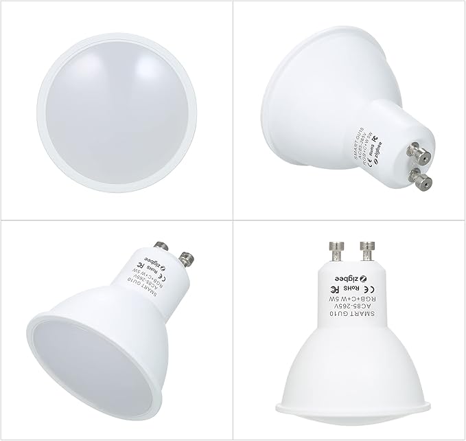 Irfora 5W ZigBee Smart Bulb Dual Mode White & RGB 16 Million Colors GU10 Smart Lamp APP Remote Control Voice Control Timing Function Multid LED Intelligent Bulb AC85-265V