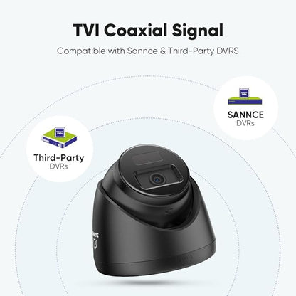 SANNCE 1080p Wired Home Security Camera with EXIR Night Vision, IP66 Waterproof for Outdoor Indoor Video Surveillance 4Pcs
