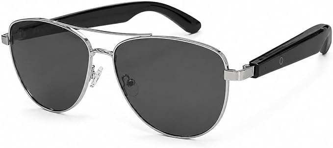 Smart Audio Glasses, Open Ear Bluetooth Sunglasses with Anti-Blue Light and UV Protection Lenses, Wireless Hands-Free Calling and Music for Driving, Business and Daily Wear