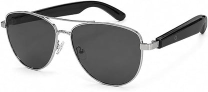 Smart Audio Glasses, Open Ear Bluetooth Sunglasses with Anti-Blue Light and UV Protection Lenses, Wireless Hands-Free Calling and Music for Driving, Business and Daily Wear