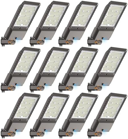 AIKVSXER 340W LED Parking Lot Light 85000LM Outdoor Street Lights 12 Pack