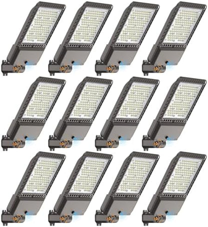 AIKVSXER 340W LED Parking Lot Light 85000LM Outdoor Street Lights 12 Pack