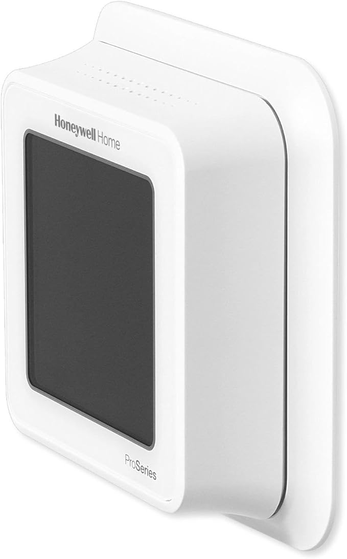 Honeywell Home TH6320ZW2007/U Z-Wave T6 Pro Programmable Touchscreen Thermostat with SmartStart, Low Voltage, UWP Mounting System, Cover Plate, Color - White