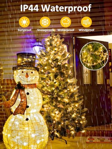 200 LED Christmas Tree Lights with Voice/Button Controlled Outdoor Indoor