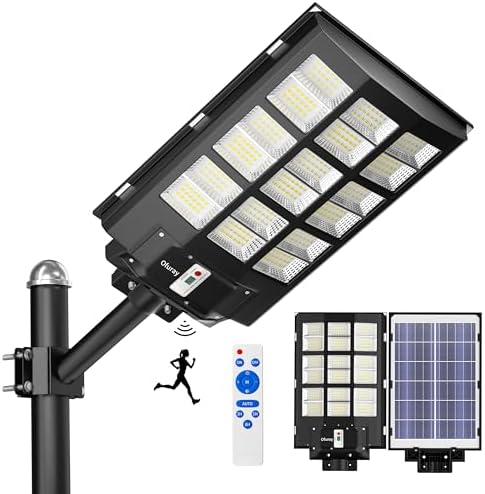 Ofuray Solar Street Lights Outdoor,Of-9000W Commercial Parking Lot Light