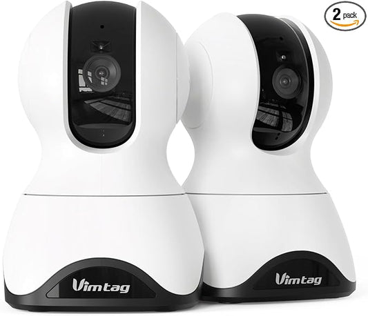 VIMTAG 2.5K 4MP Pan/Tilt Indoor Camera for Pet/Dog/Cat/Baby/Nanny/Home Security with Phone APP, Motion Tracking, Night Vision, 2-Way Audio, AI Detection, 5G/2.4GHz WiFi, Cloud & SD Card, Works w/Alexa