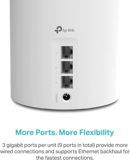 TP-Link Deco X55 AX3000 WiFi 6 Mesh System - Covers up to 6500 Sq.Ft,Replaces Wireless Router and Extender,3 Gigabit Ports per Unit,Supports Ethernet Backhaul,Deco X55,(Pack of 18)