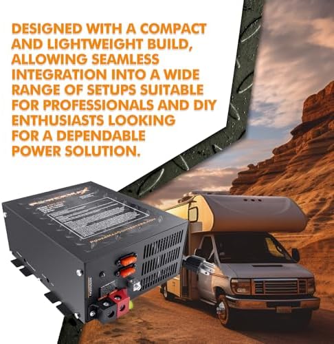 PowerMax PM4-55A 55A Deck Mount RV Converter Charger Lithium