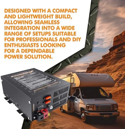 PowerMax PM4-55A 55A Deck Mount RV Converter Charger Lithium