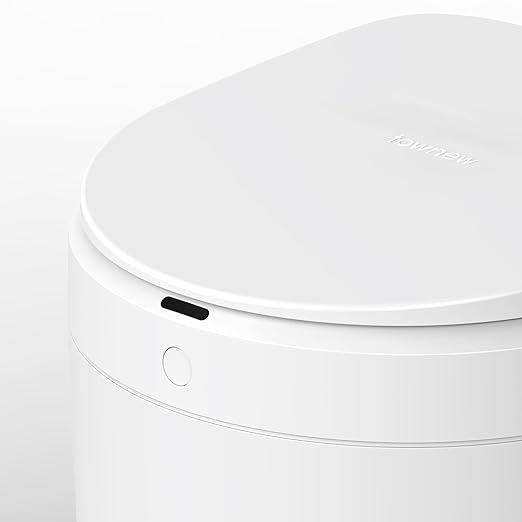 TOWNEW S2000 Auto-Sealing Trash Can, 5.5 Gallon Automatic with Hands-Free Sensor and Self-Replacing Bags for Kitchen, Office