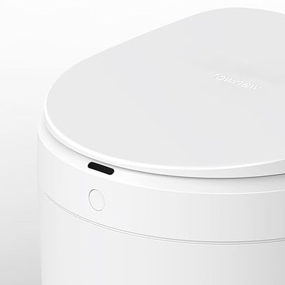 TOWNEW S2000 Auto-Sealing Trash Can, 5.5 Gallon Automatic with Hands-Free Sensor and Self-Replacing Bags for Kitchen, Office