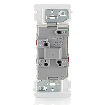 Leviton Lever Edge 15 Amp 3-Way Rocker Switch, E5603-MW, White | (Pack of 40)