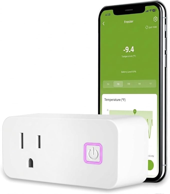 MOCREO H3 WiFi Hub for Remote Monitoring, No Subscription Fee, Works with ST5, ST6, ST8, ST9. ST10, SW2, MS1 Sensors, Compatible with MOCREO Smart App (Supports 2.4G WiFi Only)