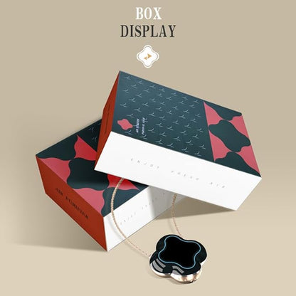 132-15s New Clover Elegance Style Air Purifier Necklace Ionizer Good Looking and Functional Negative Ion Improving Breathinge