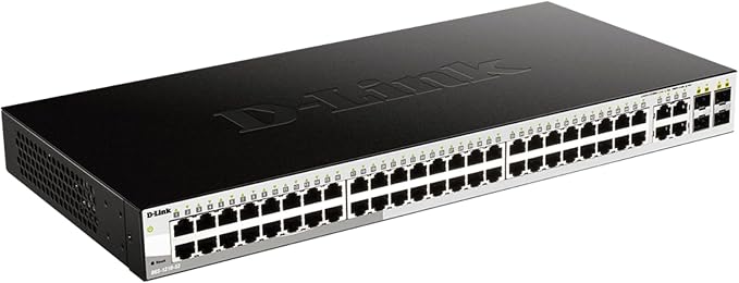 D-Link Systems 52-Port Gigabit Web Smart Switch including 4 Gigabit SFP Ports (DGS-1210-52)