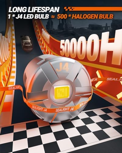SEALIGHT 194 Led Bulb 600% Brightness 168 T10 Led License Plate Light 6500k Super Bright Replacement Bulbs For Trunk, License Plate Dome Map Door Courtesy Light (Pack Of 4)