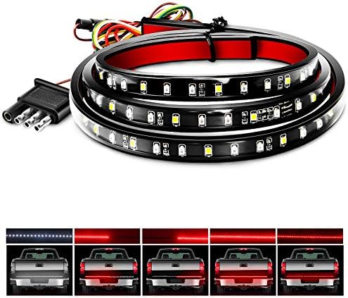 Nilight 60 Inch Truck Tailgate Light Bar 108 LED Single Row