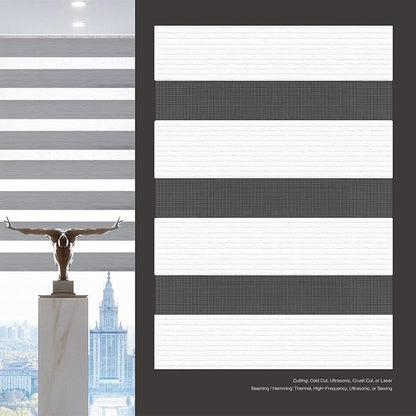 Light Filtering Motorized Zebra/Roller Shades – LightFiltering-Barcelona BL22 Series Smart Remote Control Window Blinds