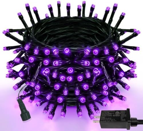 Purple Halloween Lights String Outdoor Plug In 78 FT 240 LED