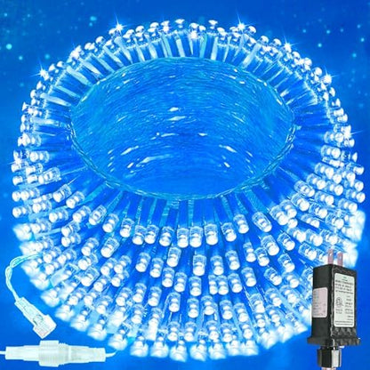 200 LED Connectable String Lights, 66FT Christmas Lights Outdoor Indoor