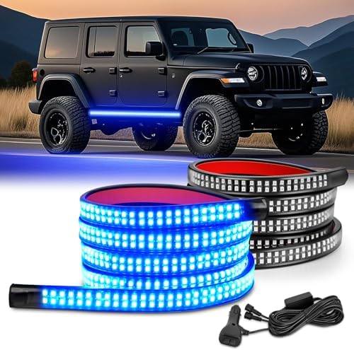 Nilight 2PCS 70 Inch Running Board LED Lights Strip Blue for Truck