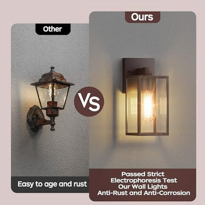 WIHTU Outdoor Front Porch Light Wall Mount, Exterior Lighting Fixtures