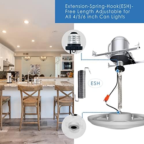 Jolux 7.5" LED Disk Light,Retrofit Flush Mount Ceiling Light, Dimmable