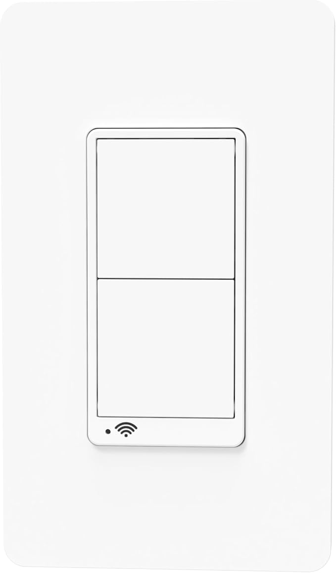 Square D by Schneider Electric X Series 15 Amp WiFi Energy Monitoring Light Switch, Single-Pole/3-way, 600 Watt, Rocker, Matter Certified, Works with Alexa, Google Home, Apple Home, Matte White