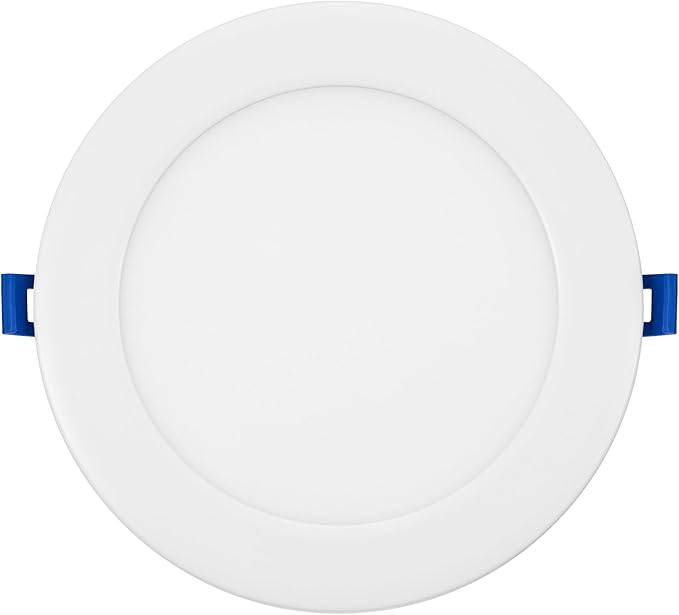 Maxxima 6 in. Slim Recessed LED Downlight with Night Light, 900 Lumens, 12 Watts, 5 CCT 2700K/3000K/3500K/4000K/5000K, 2000K Night Light, Dimmable, 90 CRI, Junction Box Included