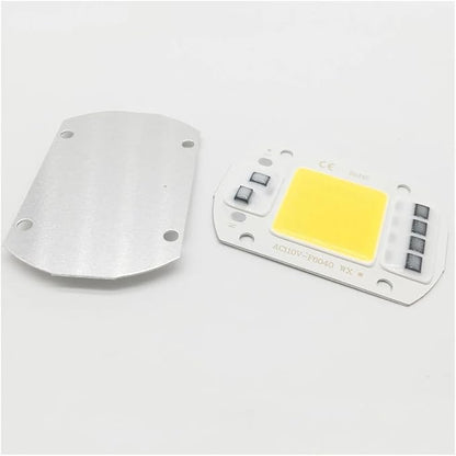 10pcs LED COB Bulb Chip 50W Chip 110V 220V Input Smart IC Fit for DIY LED Flood Light Cold White Warm White Street Lamp(220V,Cold White)