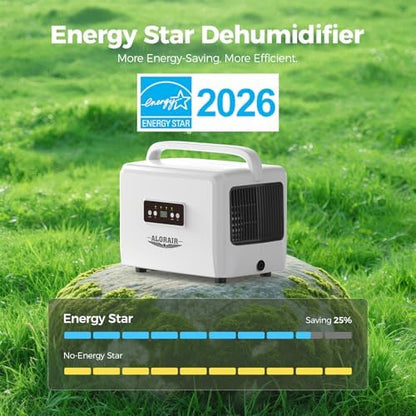 ALORAIR 70 Pints Energy Star Crawlspace Dehumidifier Up To 1000 Sq.Ft.